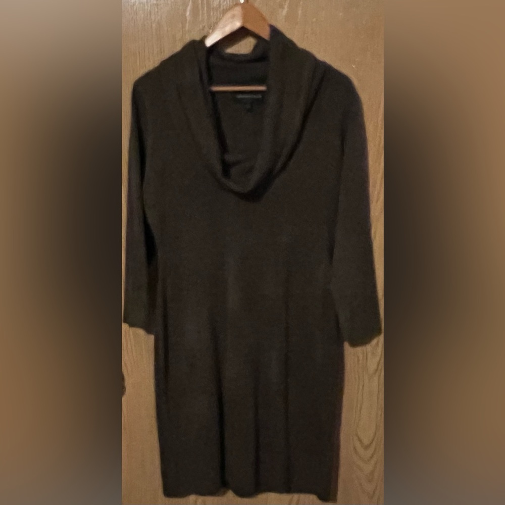 Connected Apparel Women’s Sweater Dress Brown Large